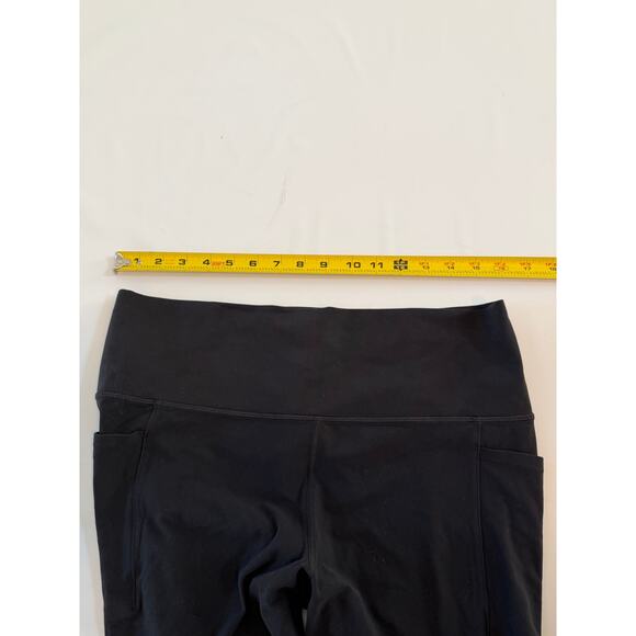 Athleta Salutation Stash 7/8 Cropped Capri Tights Leggings Womens XL Black - Picture 6 of 16